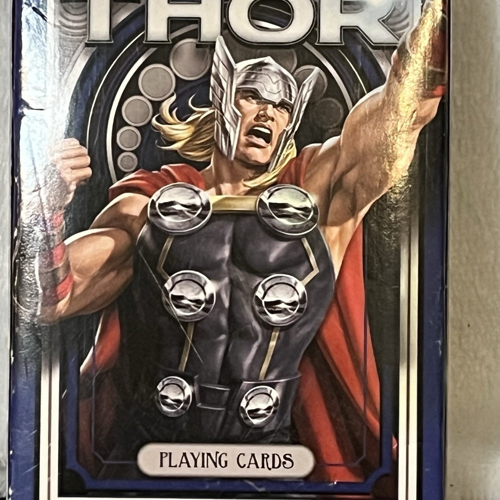 Marvel Thor Playing Cards 52+2 Jokers Asst THOR Pictures Mint Cards Aquarius